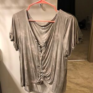 Soft and sexy tie-dye corset top